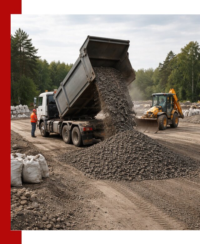 Доставка дробленого асфальта в Урае для дорожных работ