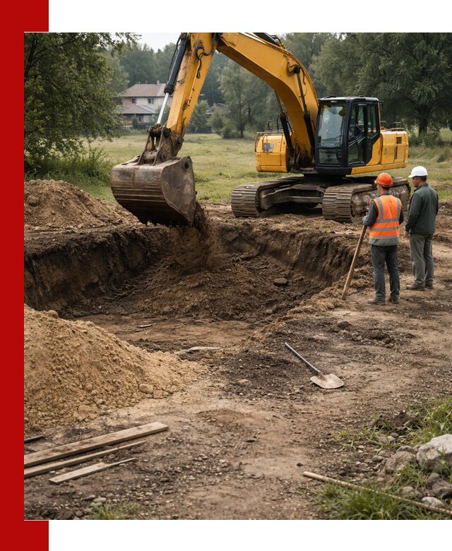 Рытье котлована под фундамент в Урае (быстро и недорого)