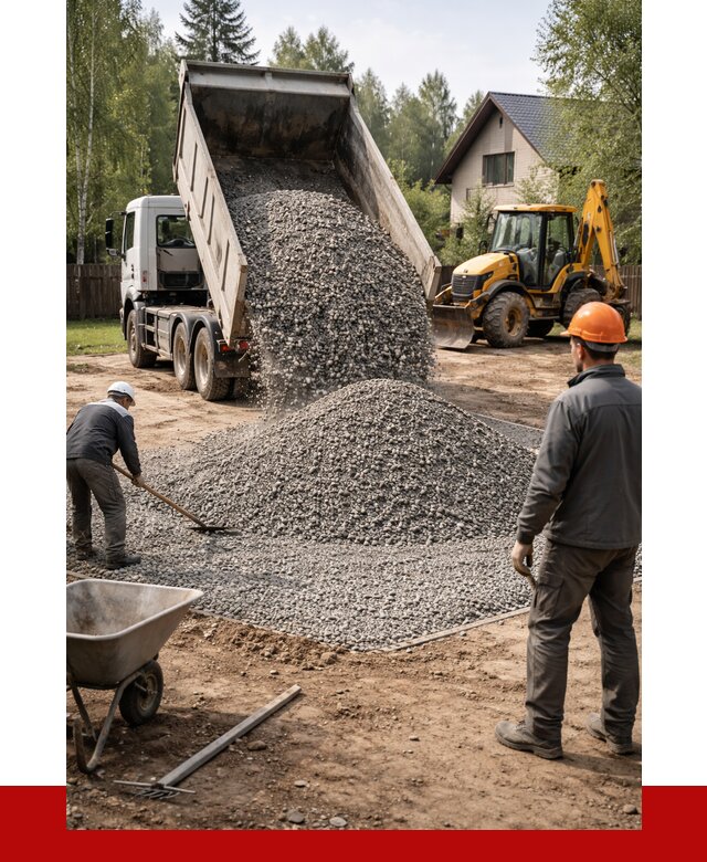 Отсыпка участка щебнем в Урае от 6774 р. ПРОНЕРУДУрй