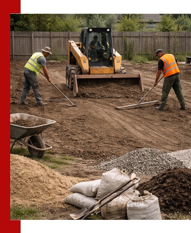 Выравнивание участка под строительство и благоустройство в Урае