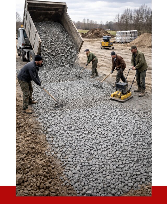 Устройство щебеночной подушки в Урае от 4689 р. ПРОНЕРУДУрй